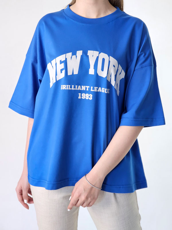 تیشرت باکسی زنانه New york 557258