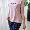 ست راحتی زنانه تیشرت و شلوار میکی