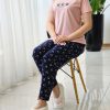 ست راحتی زنانه تیشرت و شلوار میکی