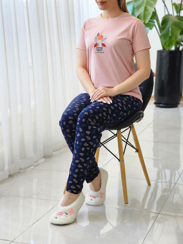 ست راحتی زنانه تیشرت و شلوار بهار