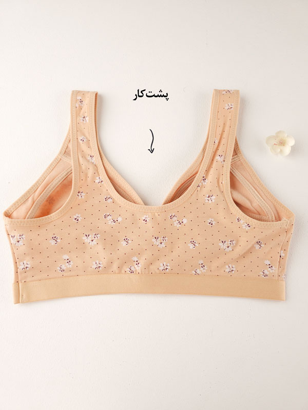نیم تنه نخ پنبه گل آسا