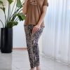ست خونگی زنانه تیشرت و شلوار‌ قلبی