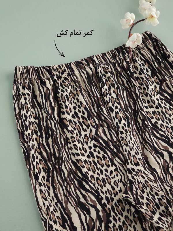 ست خونگی زنانه تیشرت و شلوار‌ قلبی