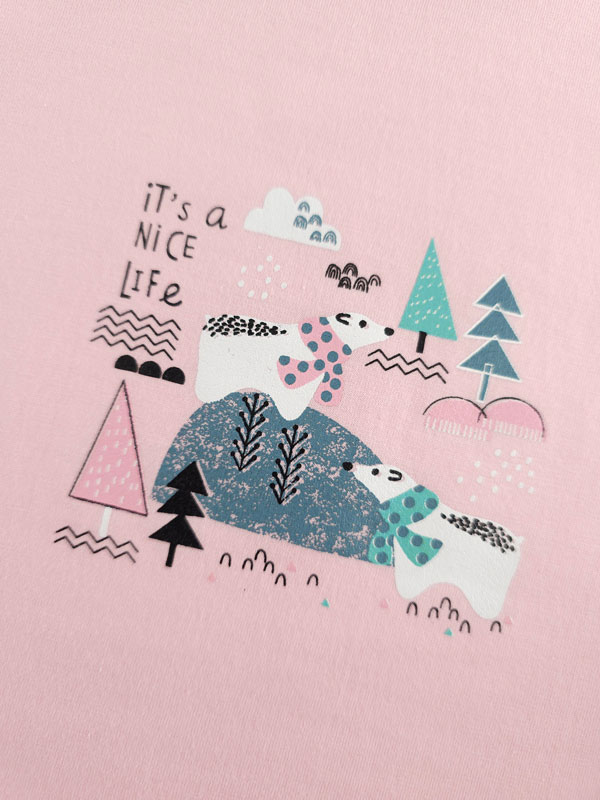 ست خونگی زنانه تیشرت و شلوار Nice life