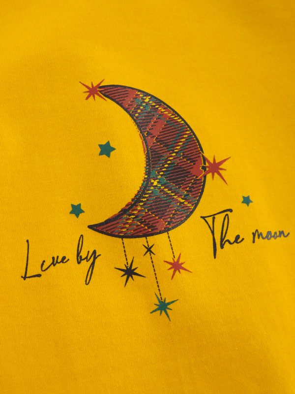 ست راحتی زنانه تیشرت و شلوار‌ Moon