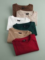 تیشرت بیسیک نخ پنبه H&M (ایراددار)