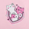 ست راحتی زنانه تیشرت و شلوارک Lovely Cats
