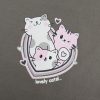 ست راحتی زنانه تیشرت و شلوارک Lovely Cats