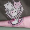 ست راحتی زنانه تیشرت و شلوارک Lovely Cats