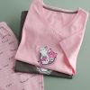 ست راحتی زنانه تیشرت و شلوارک Lovely Cats