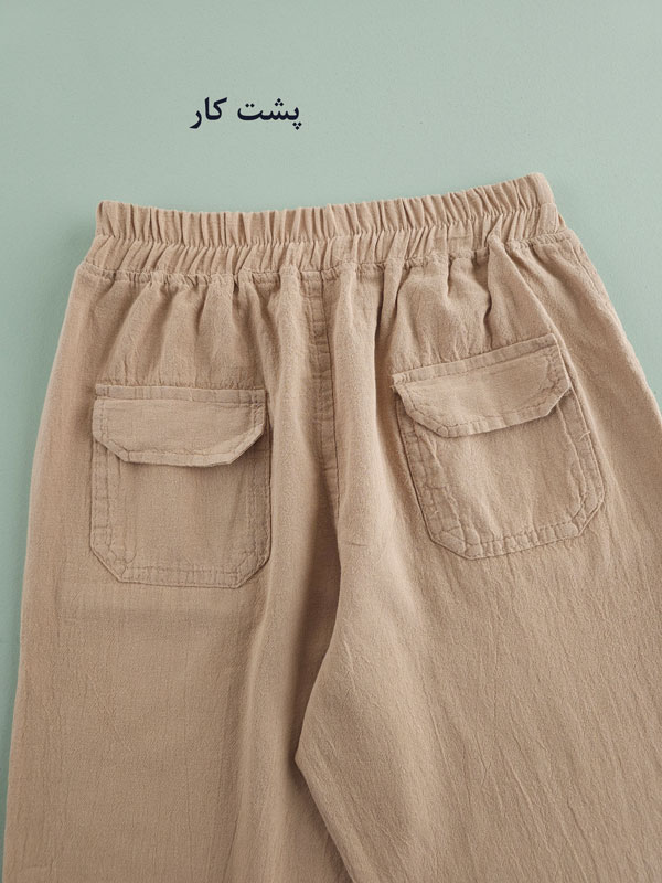 شلوار راسته کلاسیک الیاف طبیعی ماهان