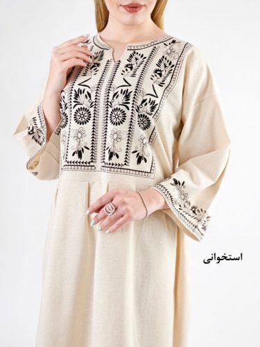 پیراهن مانتویی بلند هور