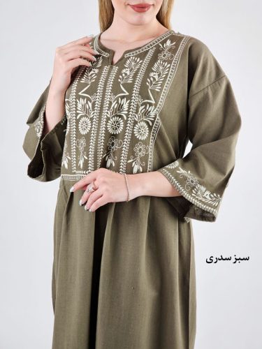 پیراهن مانتویی بلند هور