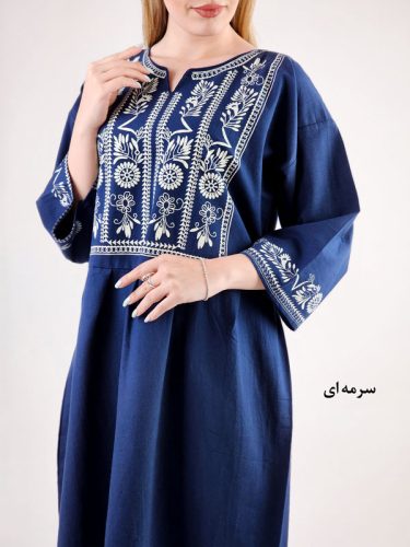 پیراهن مانتویی بلند هور
