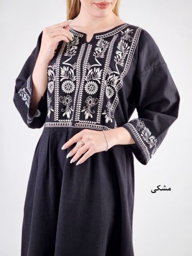 پیراهن مانتویی بلند هور