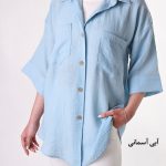 شومیز مانتویی لینن شاپرک