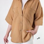 شومیز مانتویی لینن شاپرک
