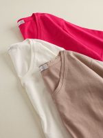 تیشرت یقه هفت زنانه Basic