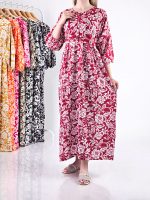 پیراهن بلند طرحدار فلور (ایراددار)
