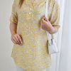 تونیک یقه V غنچه
