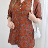 تونیک یقه V غنچه