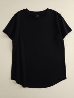 تیشرت مشکی ساده زنانه H&M