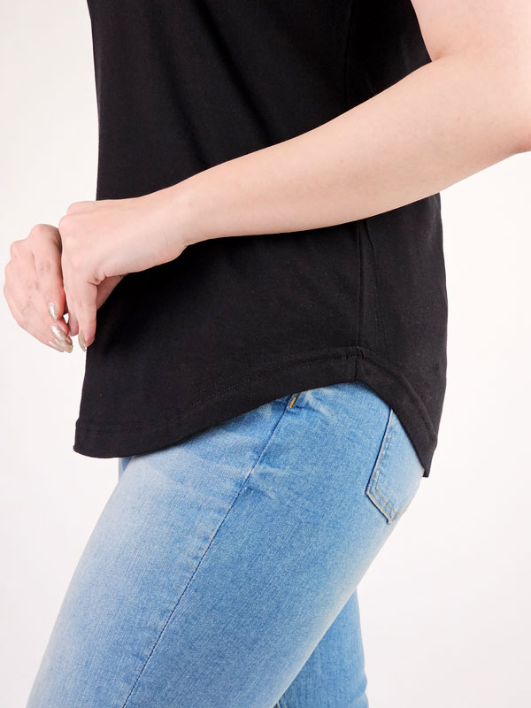 تیشرت مشکی ساده زنانه H&M