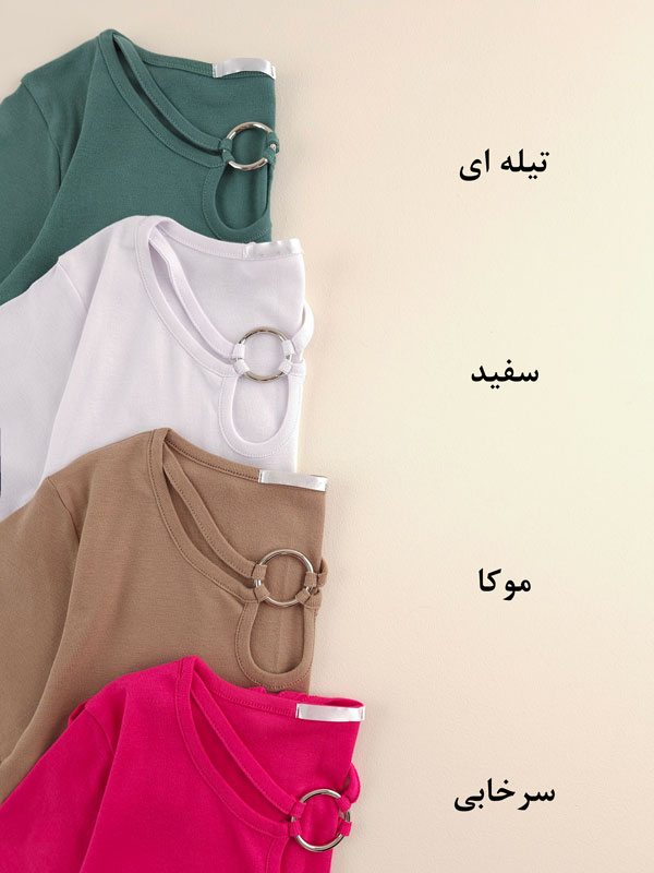 تیشرت یقه فانتزی روشا