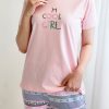ست راحتی زنانه تیشرت و شلوار Cool girl