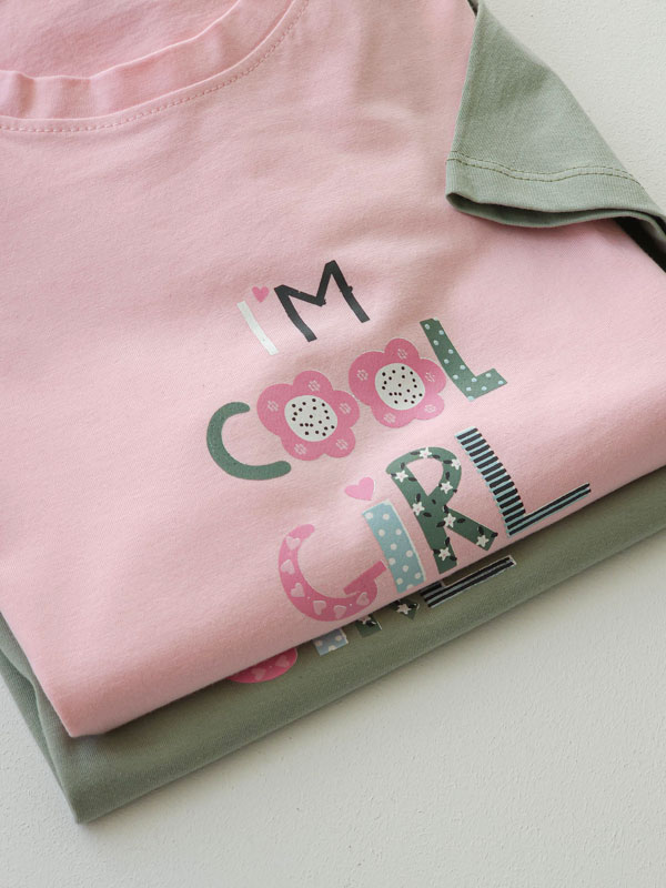 ست راحتی زنانه تیشرت و شلوار Cool girl