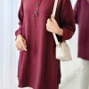 تونیک مانتویی راه راه نیها
