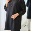 تونیک مانتویی راه راه نیها