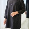 تونیک مانتویی راه راه نیها