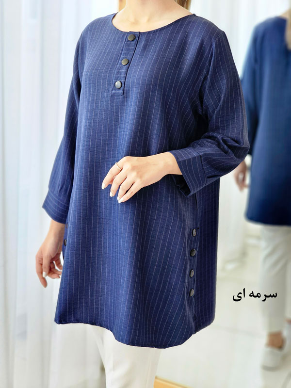 تونیک مانتویی راه راه نیها