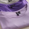 تیشرت زنانه بیسیک Vero moda بنفش