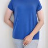 تیشرت زنانه بیسیک Vero modaآبی